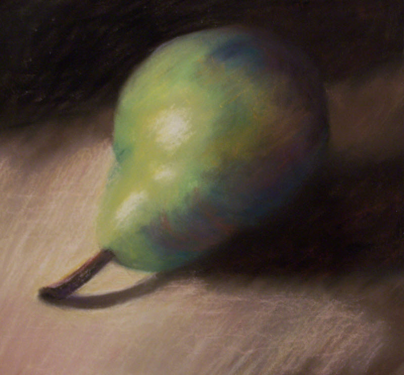 Pear, a still life pastel painting by Deb Ward
